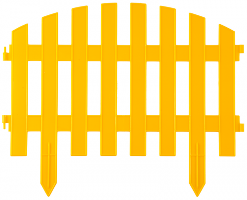 Забор декоративный GRINDA "АР ДЕКО", 28x300см, желтый / 422203-Y